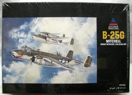 Accurate Miniatures 1/48 B-25G Mitchell, 3432 plastic model kit